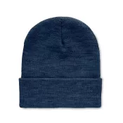 Czapka zimowa unisex z dzianiny RPET POLO RPET Niebieski