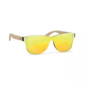 Okulary przeciwsłoneczne lustrzane UV400 ALOHA Zólty