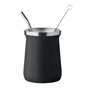 Kubek do yerba mate z bombillą 240 ml MIYERBA Czarny