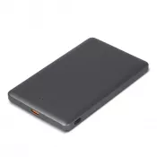 czarny / stalowoszary - Bezprzewodowy powerbank Nexus kompatybilny z MagSafe R-ABS 5000mAh