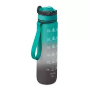 Butelka sportowa RPET 1000 ml ze słomką ACTIVATE Czarny/Granatowy