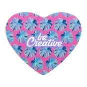 biały - CreaFelt Cursor Love Podkładka pod mysz RPET