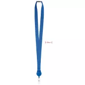 Smycz z wysuwanym uchwytem ZIP LANYARD Niebieski