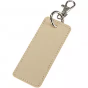 Oatmeal - Resi Plus brelok z prostokątną zawieszką z recyklingowanego materiału z certyfikatem GRS