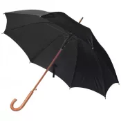 czarny - Parasol automatyczny drewniany Ø105 cm NANCY