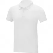 Biały - Deimos męska koszulka polo o luźnym kroju