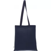 granatowy - Torba bawełniana z długimi uszami 180g/m2 z materiałów z recyklingu GLEN