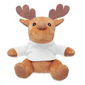 Maskotka pluszowa renifer w swetrze RUDOLPH Bialy