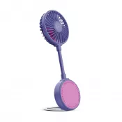 purpurowy - Fresh 'n Rebel Bezprzewodowy Magnetyczny Wentylator z Podstawką pod Telefon