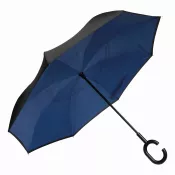 czarny, niebieski - Parasol FLIPPED