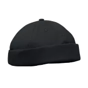Czapka docker ze szczotkowanej bawełny 260 g/m² DOCK Czarny