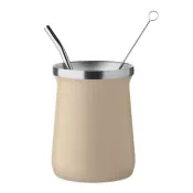Kubek do yerba mate z bombillą 240 ml MIYERBA Bezowy