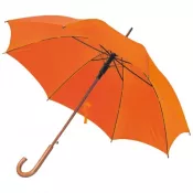pomarańczowy - Parasol automatyczny drewniany Ø105 cm NANCY