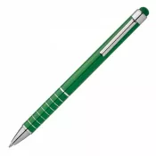 zielony - Długopis metalowy touch pen LUEBO