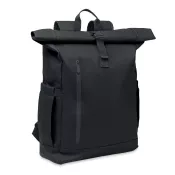 Plecak rolltop na laptop RPET 600D BANGKOK ROLL Czarny