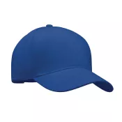 Czapka z daszkiem 5-panelowa 260 g/m² LONG BEACH SINGA Niebieski