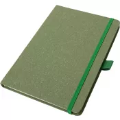 zielony - Notes A5 z papieru z recyklingu