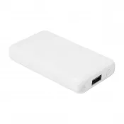 biały - Rabobank Mini Powerbank 4000 mAh RABS