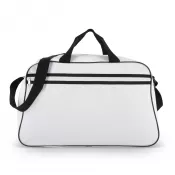 biało / czarny - Torba sportowo-podróżna R-PET 600D 48 x 25 x 28 cm 30 l