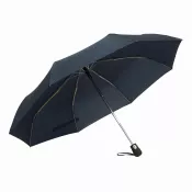 granatowy - Automatyczny, wiatroodporny, kieszonkowy parasol BORA