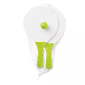Mini zestaw do tenisa plażowego z MDF MINI MATCH Limonka