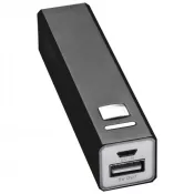 czarny - Power bank 2200 mAh PORT HOPE