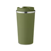 Kubek termiczny ze stali z recyklingu 510 ml BRACE + Ciemnozielony