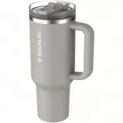 Szary - Stanley Quencher® ProTour 1180 ml termoizolowany kubek ze słomką, wykonany z recyklingowanej stali nierdzewnej 