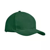 Czapka z daszkiem 6-panelowa 270 g/m² TEKAPO Ciemnozielony