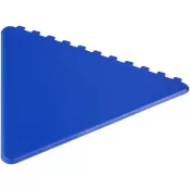 Błękit królewski - Frosty triangular recycled plastic ice scraper