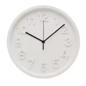 Zegar ścienny z cichym mechanizmem 30 cm MURO Bialy