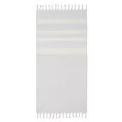 Ręcznik hammam z recyklingu 75x150 cm 140 g/m² AGOURA Szary