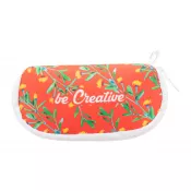 biały - PrintSun Zip personalizowane etui na okulary przeciwsłoneczne RPET