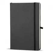czarno / czarny - Notatnik Iroko z twardą okładką Laser A5