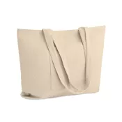 Torba sztruksowa duża z zamkiem 220 g/m² CORDY G Bezowy