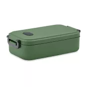 Lunchbox z PP z zaworem i klamrami 800 ml INDUS Ciemnozielony
