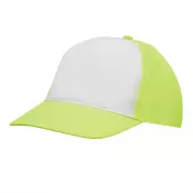 biały, żółty - 5 segmentowa czapka SHINY