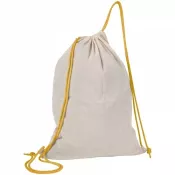 żółty - Worek sportowy bawełniany 140 g/m2 LONDONDERRY