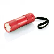 czerwony - Latarka 9 LED Quattro