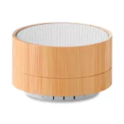 Głośnik w bambusowej obudowie z lampką 3W SOUND BAMBOO Bialy