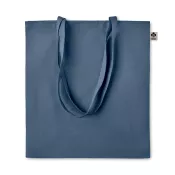 Torba z bawełny organicznej 140 g/m² ZIMDE COLOUR Niebieski