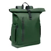 Plecak rolltop na laptop RPET 600D BANGKOK ROLL Ciemnozielony