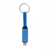 niebieski - Keycab přívěsek na klíče 60W kabel USB-C