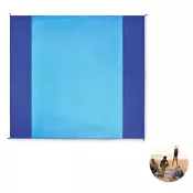 Mata plażowa duża z poliestru 200x210 cm NOSAND Turkusowy