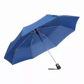 niebieski - Automatyczny, wiatroodporny, kieszonkowy parasol BORA
