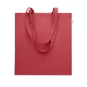 Torba z bawełny z recyklingu 140 g/m² VIVEKA COLOUR Czerwony