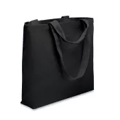 Torba plażowa z recyklingu 320 g/m² MALDI BEACH Czarny