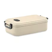 Lunchbox z PP z zaworem i klamrami 800 ml INDUS Bezowy