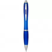 Błękit królewski - Nash długopis kulkowy z tworzyw sztucznych pochodzących z recyklingu z certyfikatem RCS, z kolorowym korpusem i uchwytem (nie