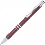 bordowy - Długopis metalowy LAS PALMAS